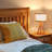 17.7" Natural Solid Wood Tripod Table Lamp
