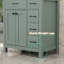 Ensemble de meuble-lavabo simple 30 po avec plateau d'évier Manrique Makowski, robinet en alliage de zinc, surface peinte, portes à fermeture en douceur, certifié EPA-1801719163