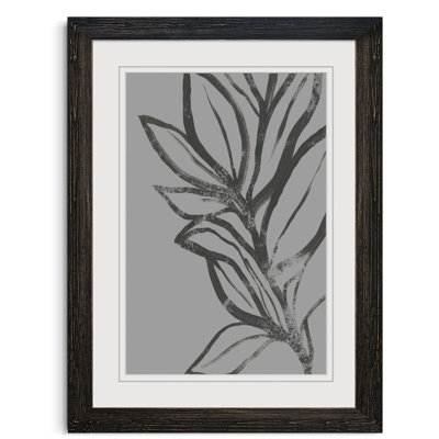 « leaf instinct ii »-peinture encadrée sur papier