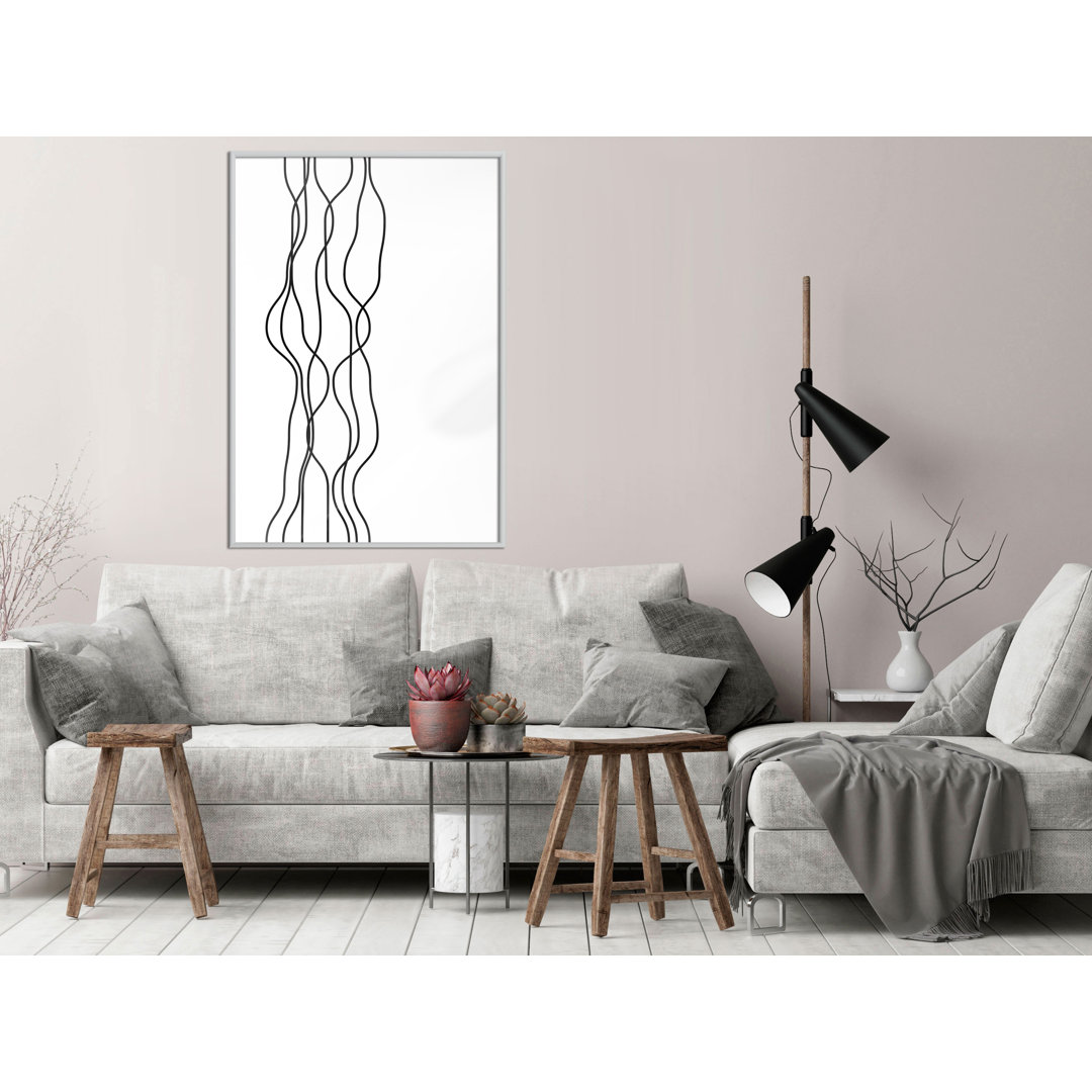 Gerahmtes Poster Wavy Lines