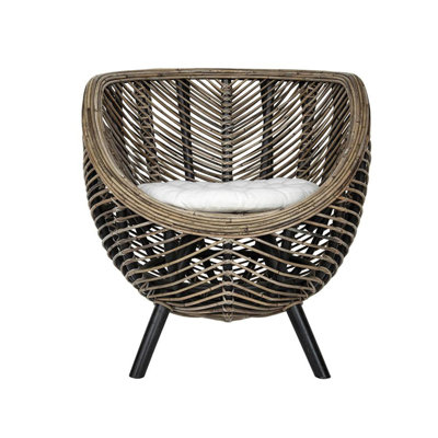 Lorinda 26.4" W Tufted Papasan Chair by Bayou Breeze