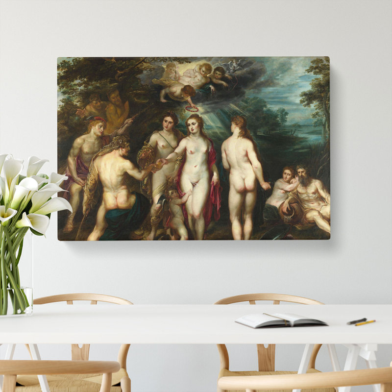 Judgement of Paris by Peter Paul Rubens - Wrapped Canvas Painting, 35cm H x 50cm W x 3cm D