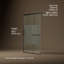 Elate Tall Sliding Shower Door, 75-1/2-In H X 50-1/4 - 53-5/8-In W, With Heavy 5/16-In Thick Crystal Clear Glass With Privacy Band-1187576654