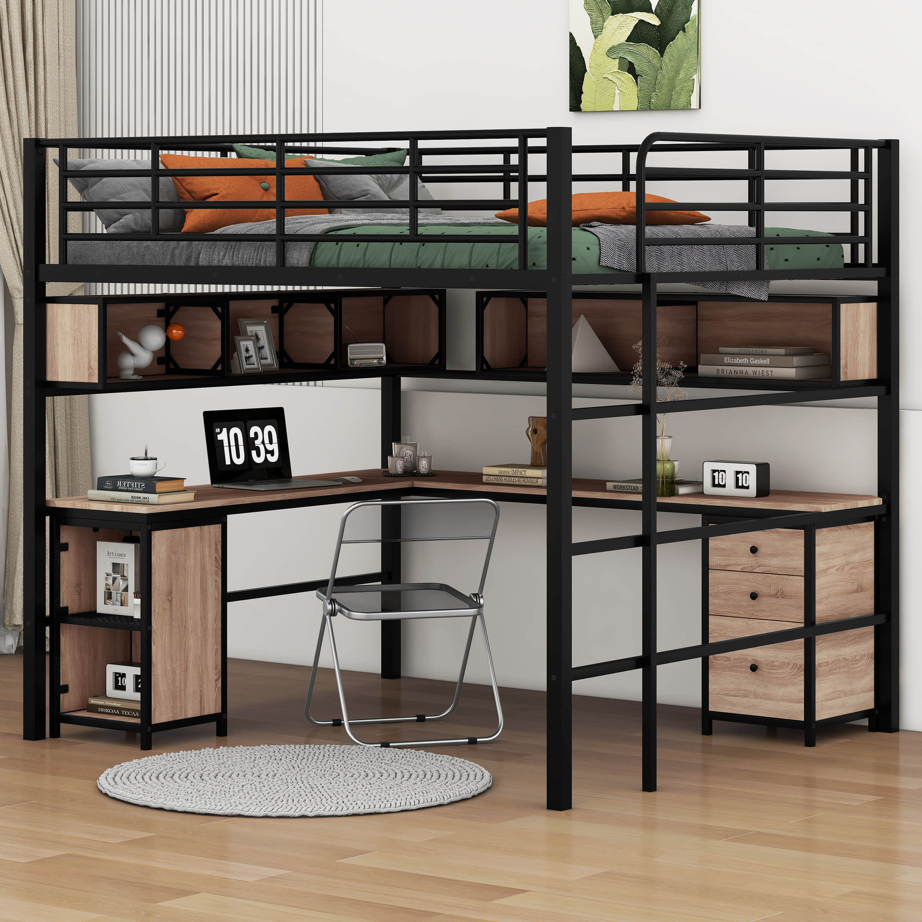 Isabelle & Max™ Aaman Kids Full Loft Bed with Drawers | Wayfair