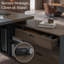Bureau de direction ergonomique en L Achilles avec rangement intégré et gestion de l'alimentation-1323167286-1323167305