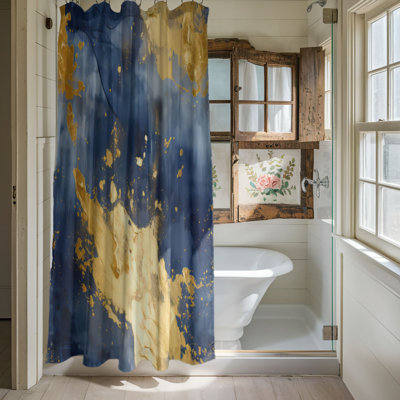 Gold Grunge - Premium Shower Curtain