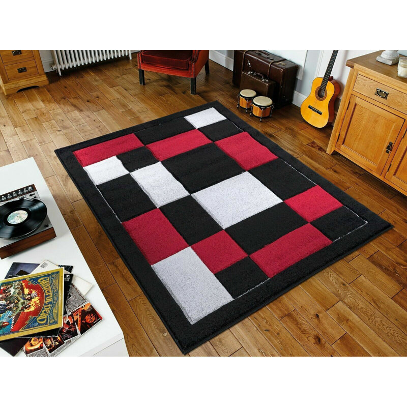 Brener Plaid Area Rug, Rectangle 60 x 110cm
