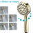 Handheld Shower Head With Hose - Gold, 5 Adjustable Settings, , Easy To Clean, Removable , Wall Mounted Gold Mode Spray, Plastic, Consistent-125221921