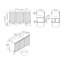 Meuble-lavabo double 48 po avec plateau en résine Raelee-87053314