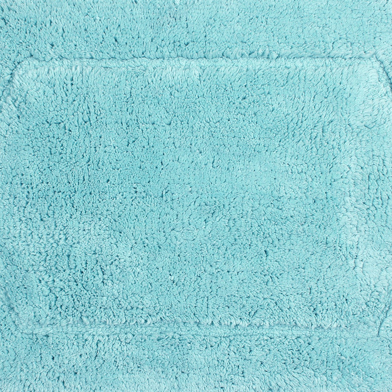 Tapis pour salle de bain Delean, Turquoise