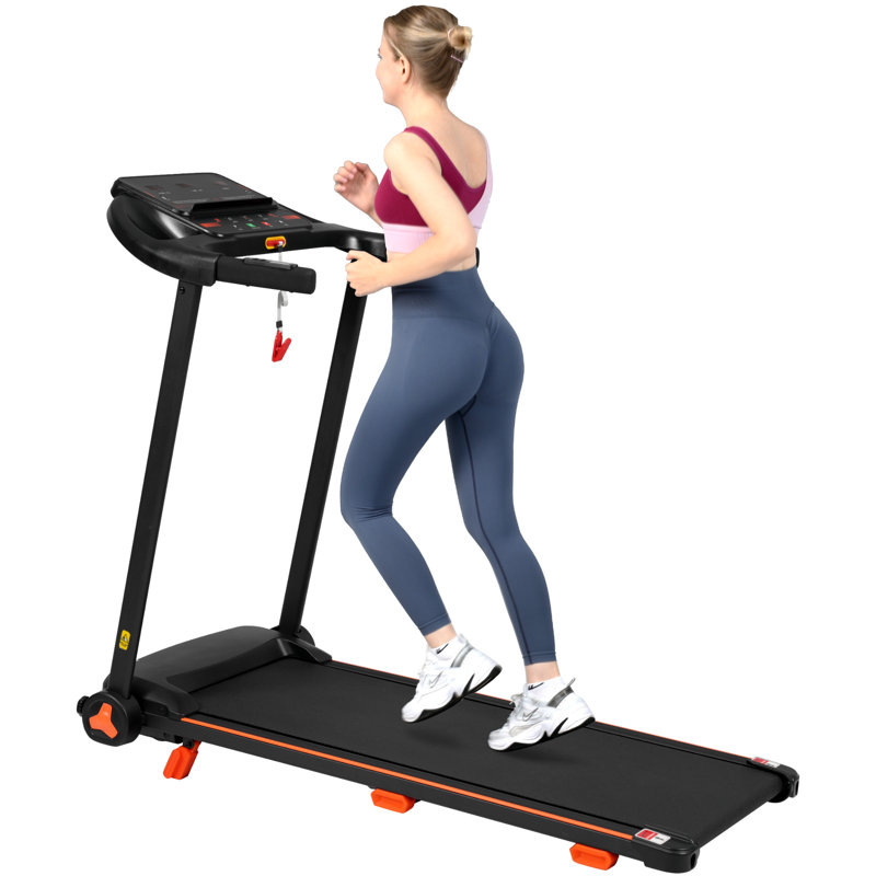 Treadmills For Home, 2.5hp Quiet Folding Treadmill With Heart Rate Sensor