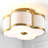 Serin Quatrefoil Scalloped Shade Metal Classic Glam LED Flush Mount-1651717327-1651717312