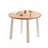 Burlywood&White Round Solid Wood Dining table