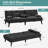 Adjustable Loveseat Sleeper With Retractable Cup Holders-2098208307