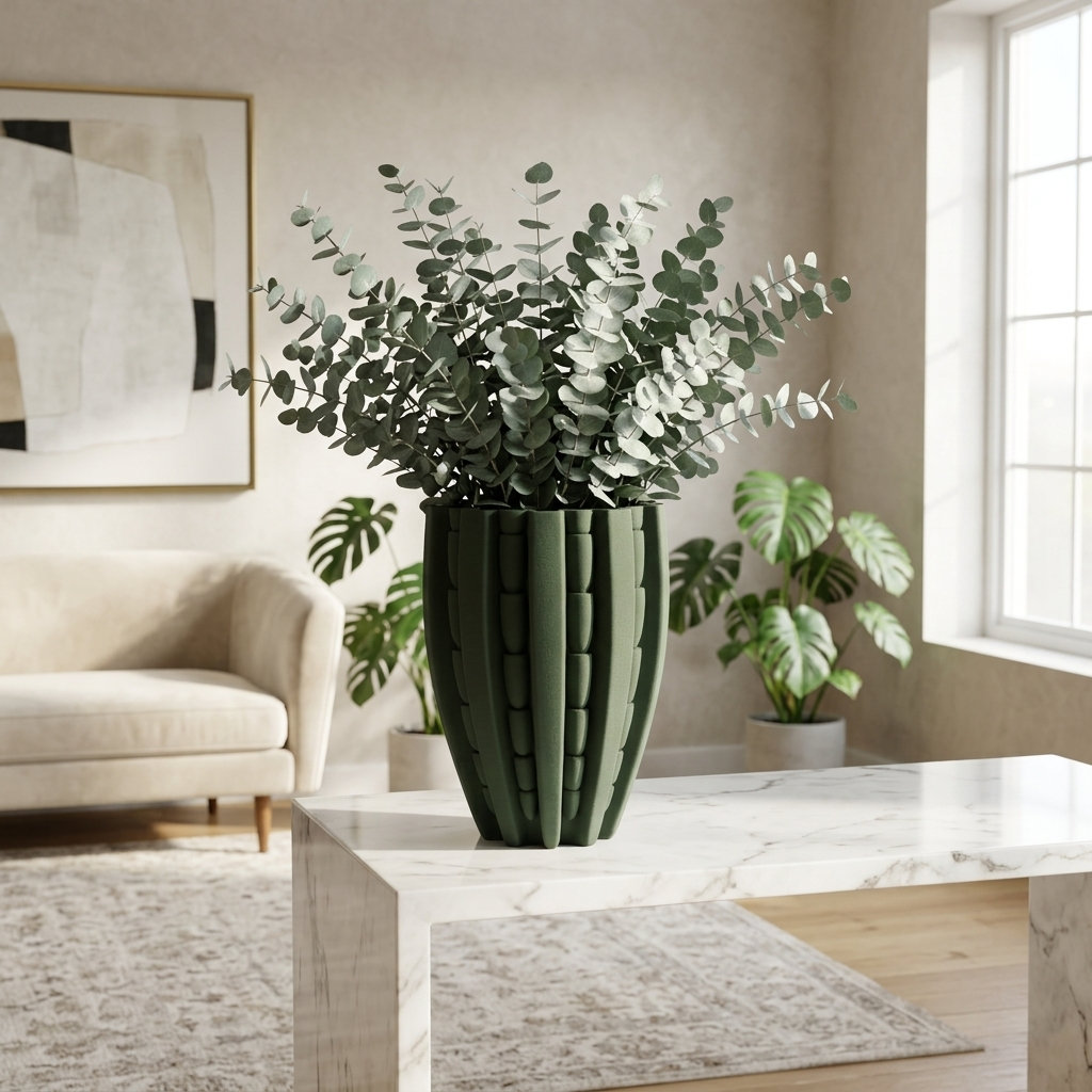Huntley Ceramic Table Vase, 11" H x 9" W x 9'' D