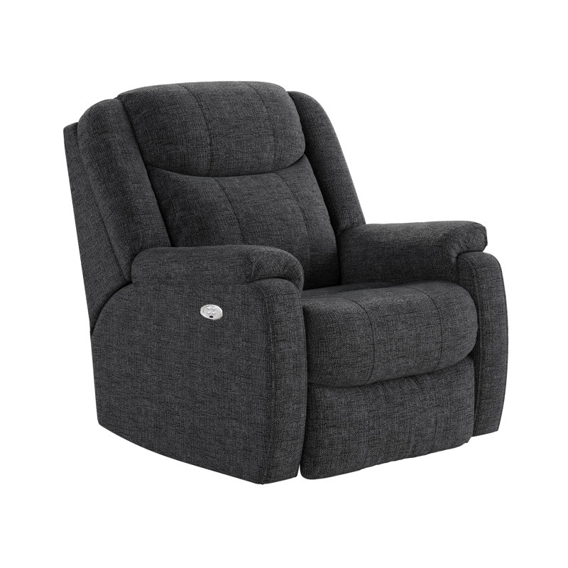 Fauteuil inclinable mural Hercules, Velours noir