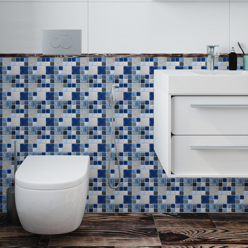 Braelyne 38.1cm W x 38.1cm L PVC Peel and Stick Mosaic Tile