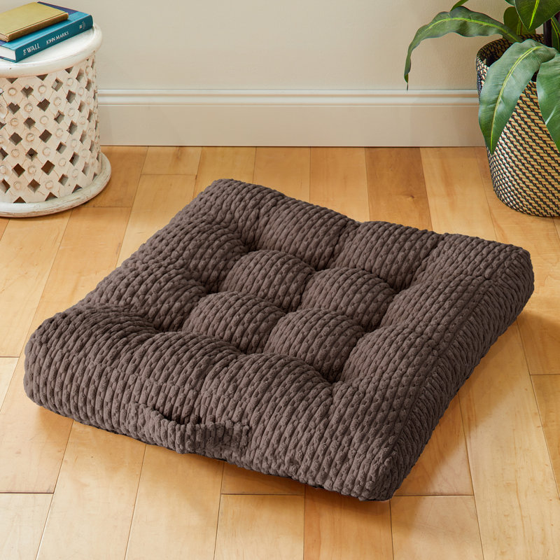Coussin de sol en polyester , Becklee chocolat