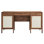 Capri 58" Wood Grain Office Desk In Walnut