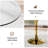 Marble Top Pedestal Dining Set-941086558-941086556
