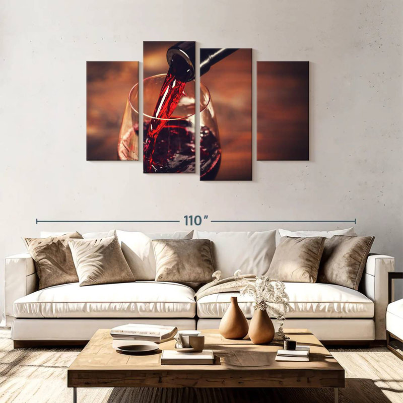 Yarlin Red Wine Tasting, 48" H x 75" W