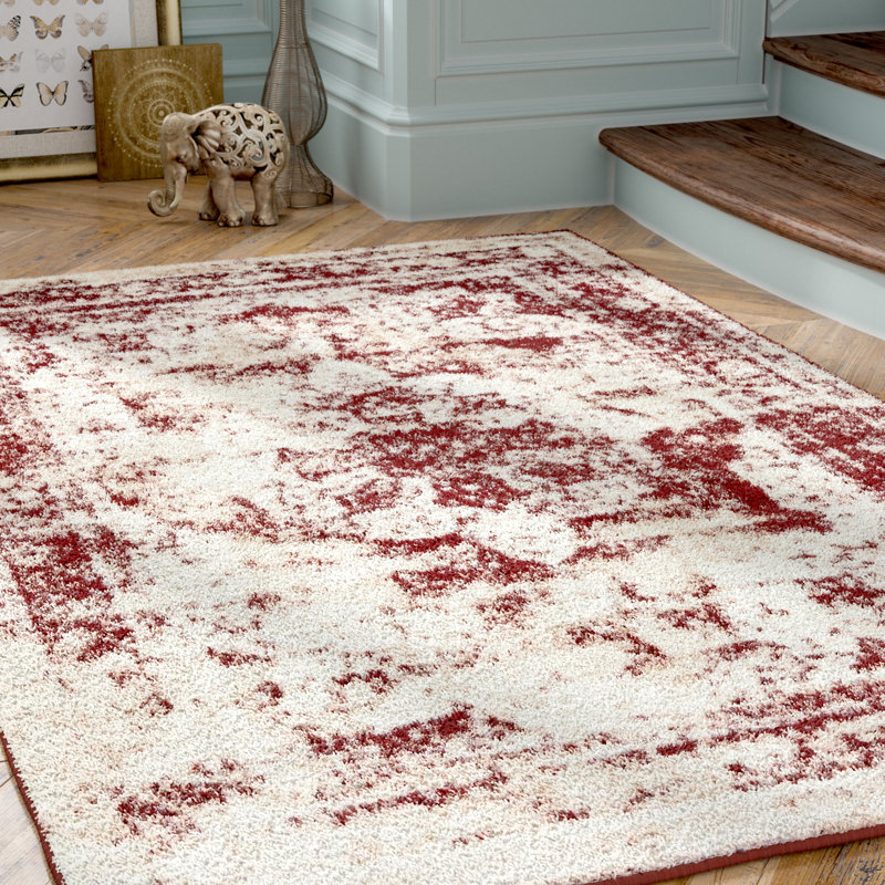 Brandt Oriental Area Rug, Burgundy, Rectangle 8' x 11'