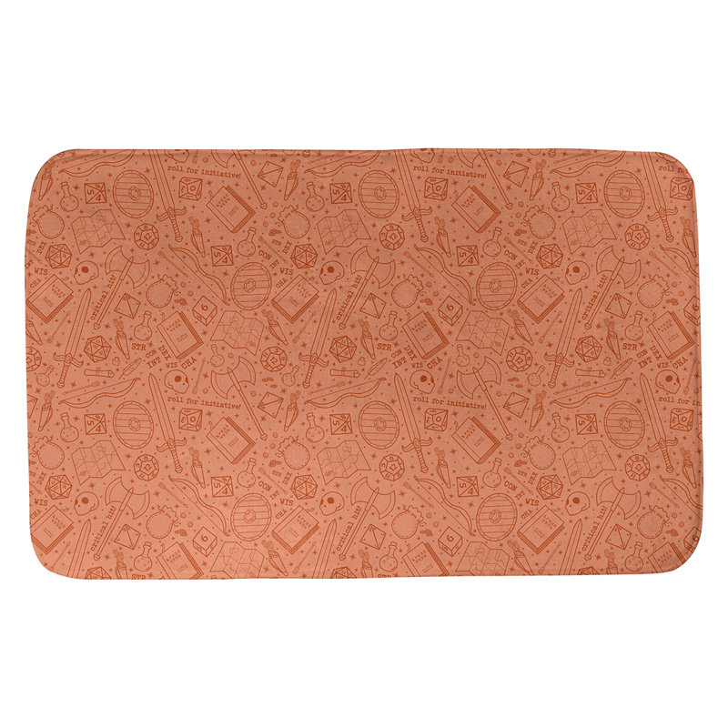 Tapis pour salle de bain rpg Leffel, l 21 po x L 34 po, Orange