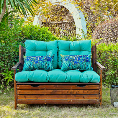 Cassella Water Resistant Outdoor 5 " Loveseat Seat / Back Cushion