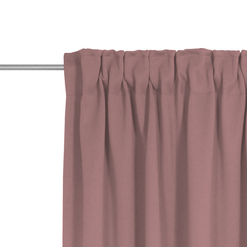 Polyester Blackout Pinch Pleat Curtain Panel, 142cm wide x 355cm high, Lilac