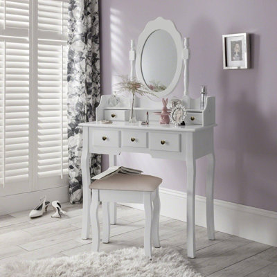 Naia Dressing Table with Mirror