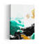 Fluid Emerald Abstract Colorful Contemporary Wall Art Print by Alyson Storms - Wrapped Canvas Print-1995897732