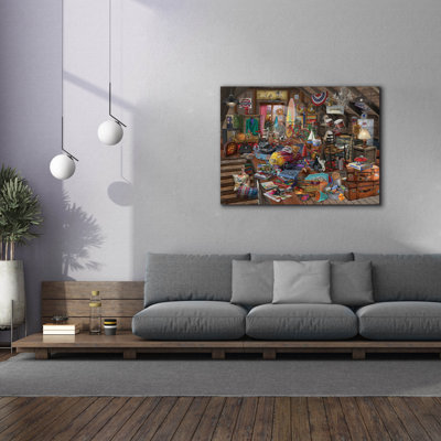 'Stowed Away' by Bigelow Illustrations Canvas Wall Art