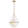 Vena Teardrop Single Light Pendant with Hand-Blown Etched Opal Glass