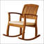 Chaise à bascule avec coussin