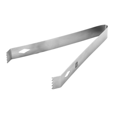 Pince à glace en acier inoxydable plaqué cuivre Bar Lux - 6 1/4 po x 2 1/2 po x 3/4 po - 1 boîte