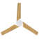132.1cm 3-Blade LED Smart Ceiling Fan with Remote Control and Light Kit Included