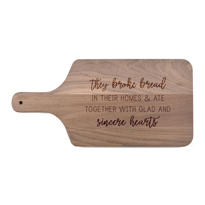 They Broke Bread Cutting Board