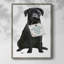 «Love and Black Labrador», reproduction encadrée - bois massif-543154266