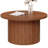 31.5" Round Coffee Table with Solid Wood Base-1401758435