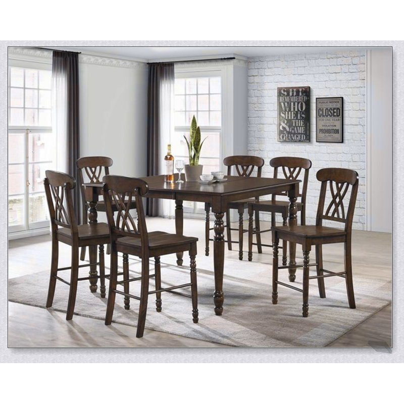 Tabourets à hauteur de comptoir en noyer (ensemble de 2) pour un siège confortable et élégant, parfait pour les cuisines et les bars modernes