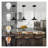Matte Black Industrial Mini Pendant Light with Metal Spring Cage Design