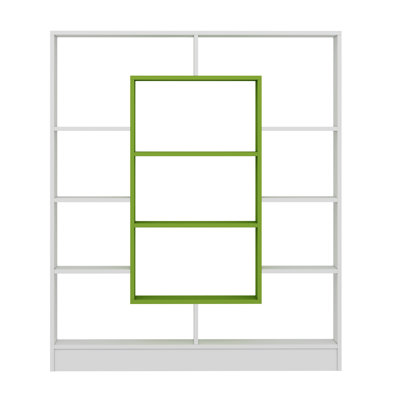 Cilegon 141.8cm H x 130cm W Bookcase
