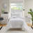 3 PCS King/Cal King Poly Jersey Puffy Comforter Set White-117536882-117536883