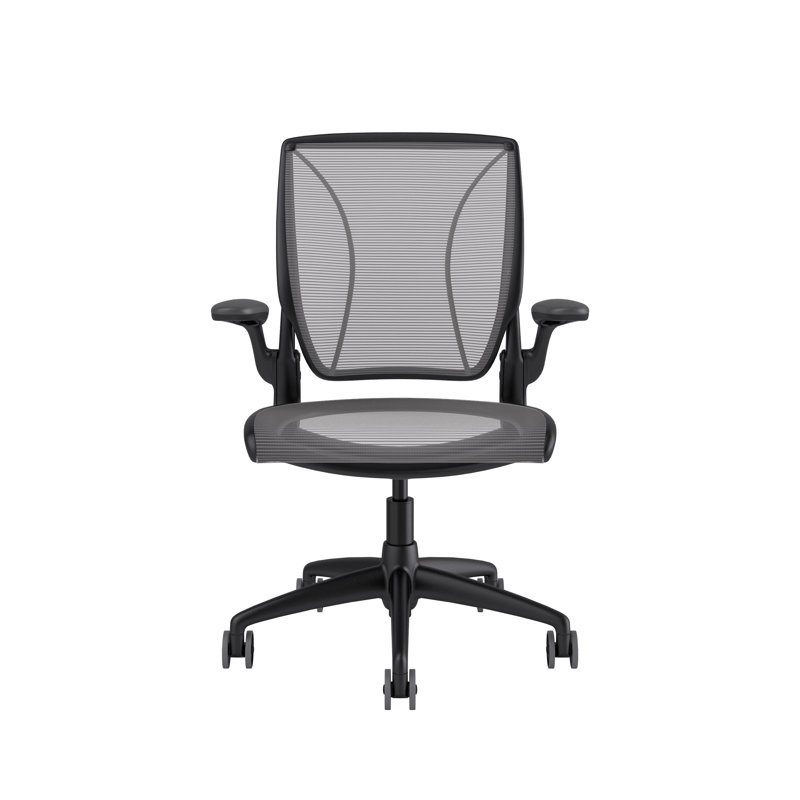 World Task Chair, Silver, Black, Fixed