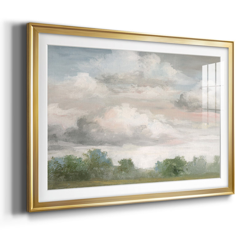 Ciel pastel Monring, Or, H 30 po x l 44 po x P 1,5 po