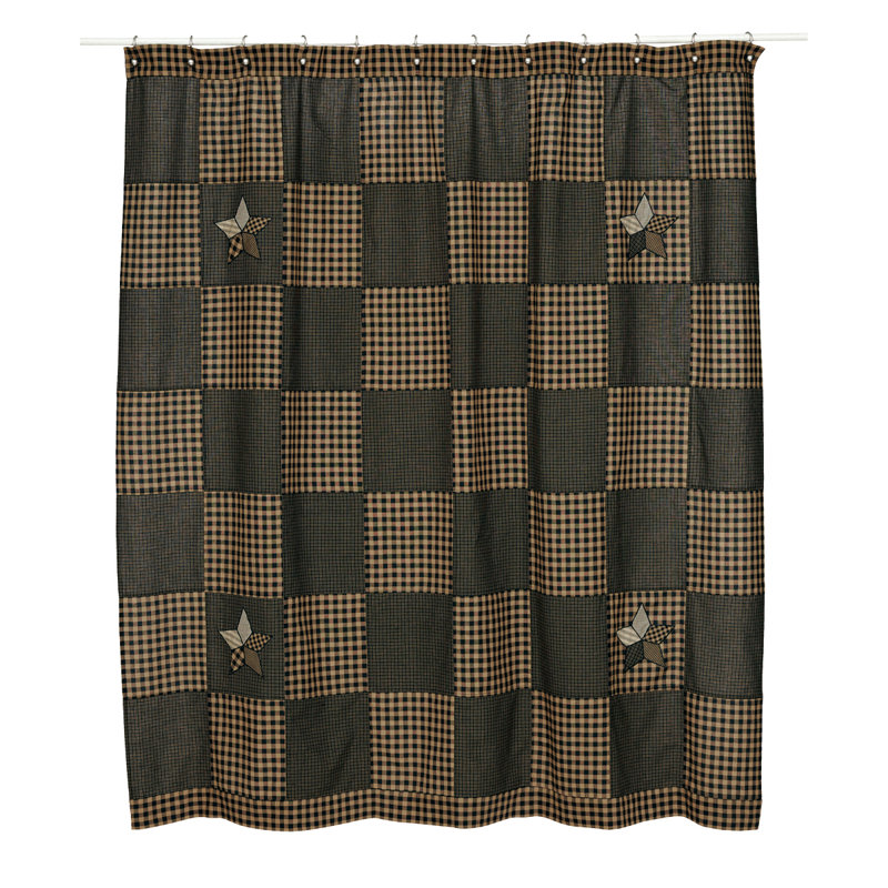 Saco Cotton Patchwork Shower Curtain