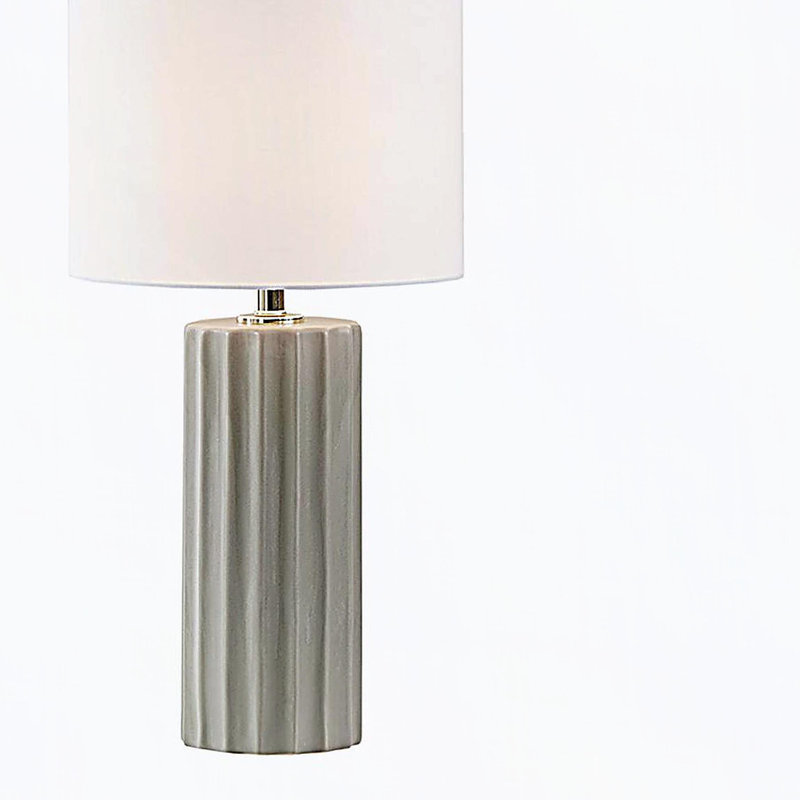 Ribbed Ceramic Table Lamp