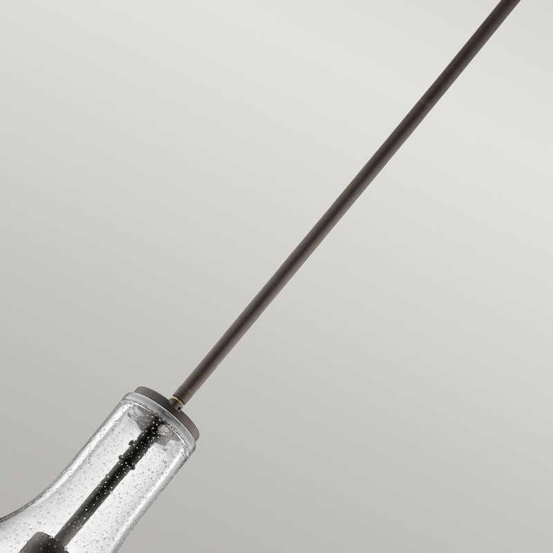 Plewak 1 - Light Chrome Teardrop Pendant, Olde Bronze, 38.7cm H x 26.8cm W x 26.8cm D