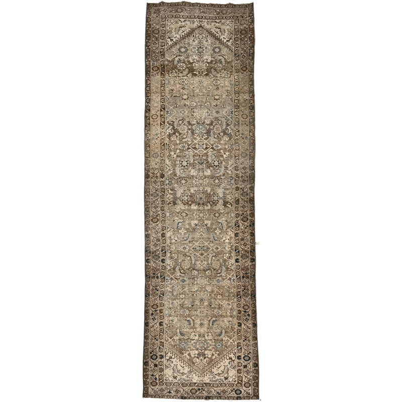 One-of-a-Kind 3'5 X 12'7 Hand Knotted Area Rug