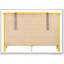 Commode de rangement jaune Cheerful avec tiroirs spacieux pour des espaces de vie modernes et efficaces